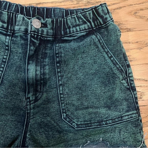 WILD Fable High Rise Green Acid Wash Jean Shorts - XS - Picture 4 of 5
